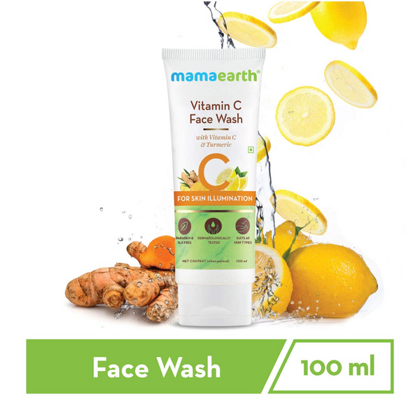 Mamaearth Vitamin C Face Wash With Vitamin C & Turmeric - 100ml