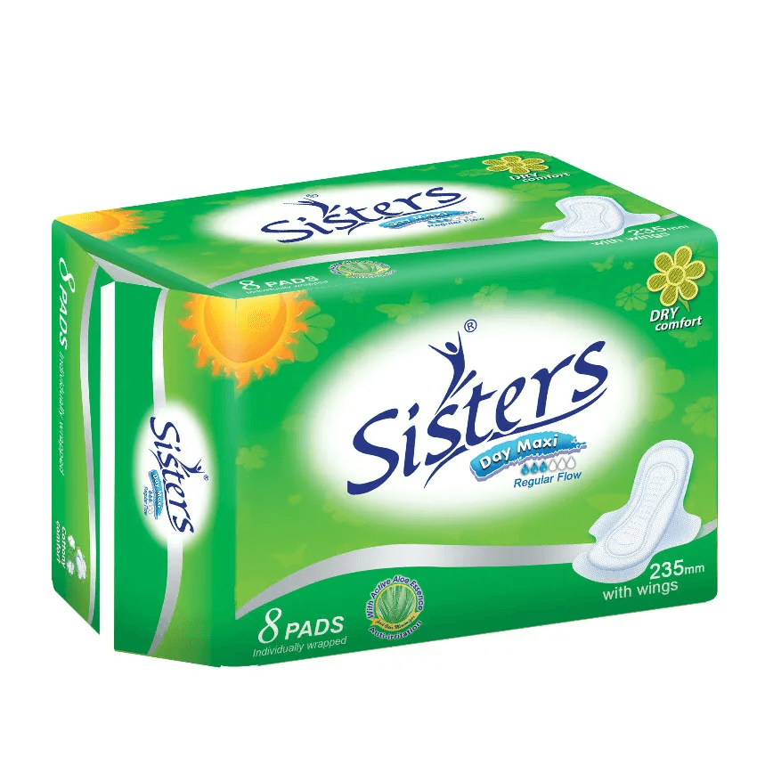 Sisters Day Maxi Regular Flow With wings 8 Pads