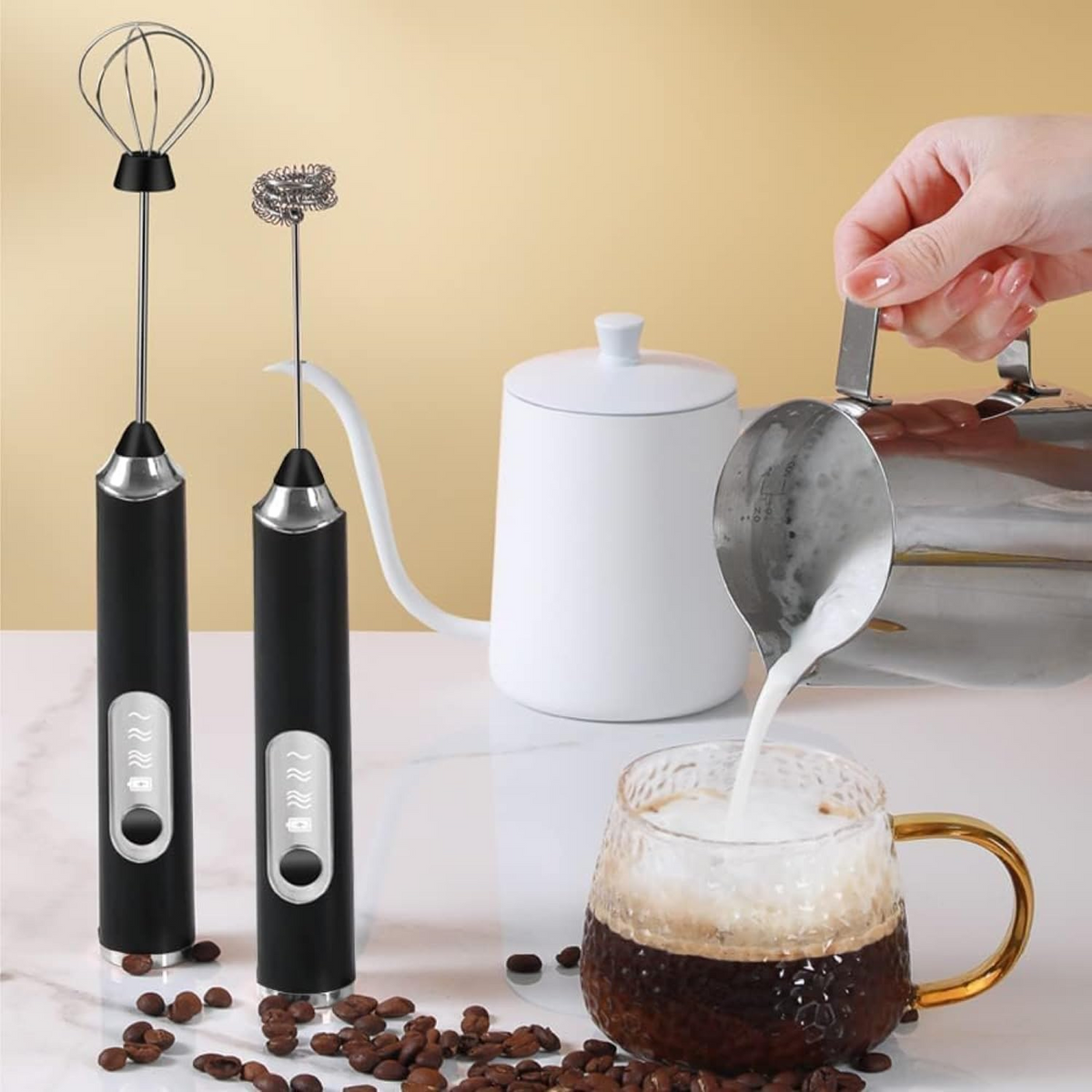 Multifunctional Portable Electric Milk Frother
