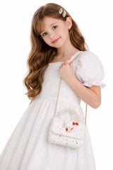 Kids Princess Small Size Handbag With Strap