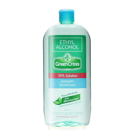 Green Cross Ethyl Alcohol with Moisturizer 70% Solution - 500ml