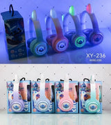 سماعة رأس لاسلكية RGB Light Cat XY-236