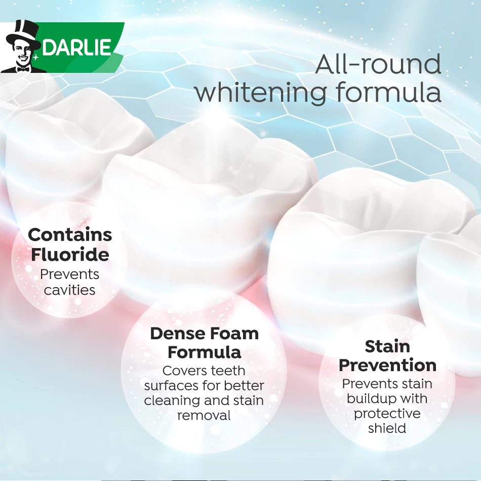 Darlie All Shiny White Charcoal Clean Toothpaste - 140g