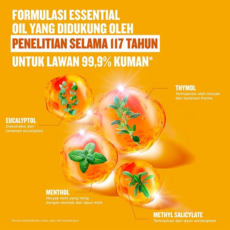 Listerine Fresh Citrus Mouthwash - 500ml
