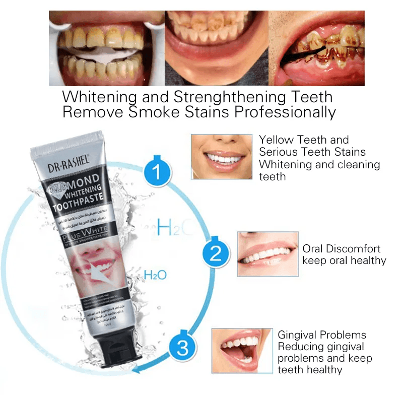 Dr.Rashel Diamond Brightening Toothpaste - 120g