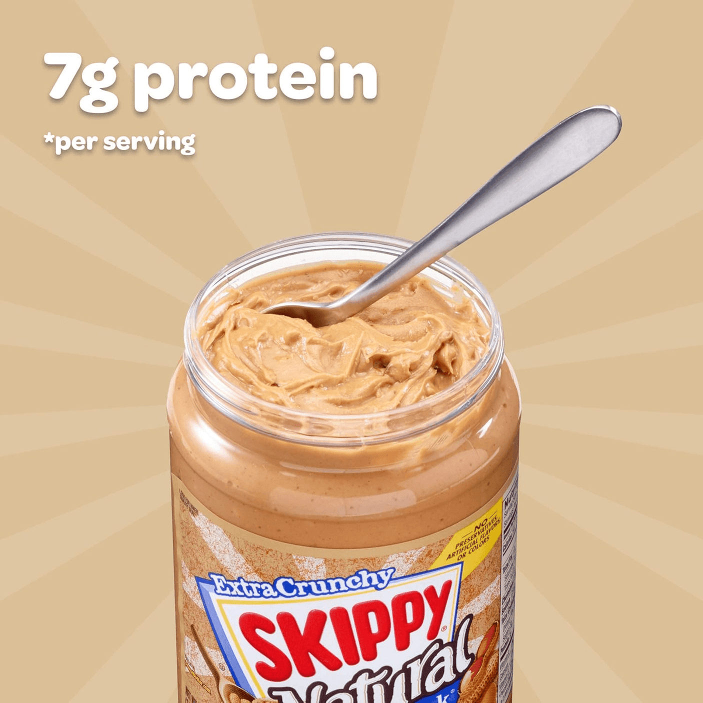 Skippy Natural Super Chunk Peanut Butter Spread - 425g