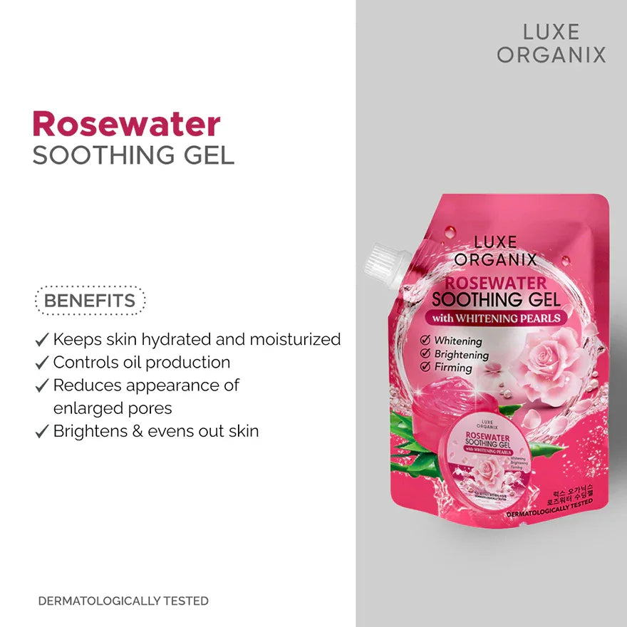 Luxe Organix Rosewater Soothing Gel Korea - 100ml