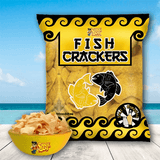 Chick Boy Fish Cracker Hot & Spicy + Salt & Vinegar - 2 × 100g (Offer)