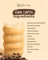 Glowming Cafe Latte Coffee Powder Drink Mix - 10 Sachets x 20g