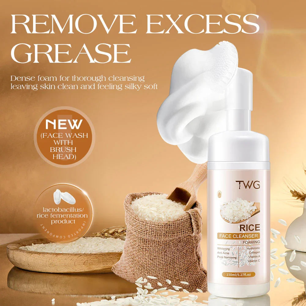 TWG Rice Foaming Face Cleanser - 150ml