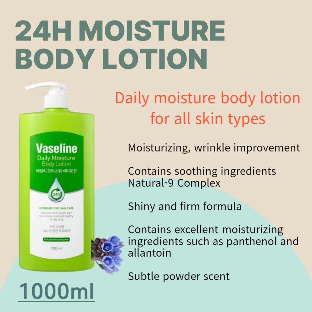 Vaseline 24H Daily Moisture Body Lotion - 1000ml