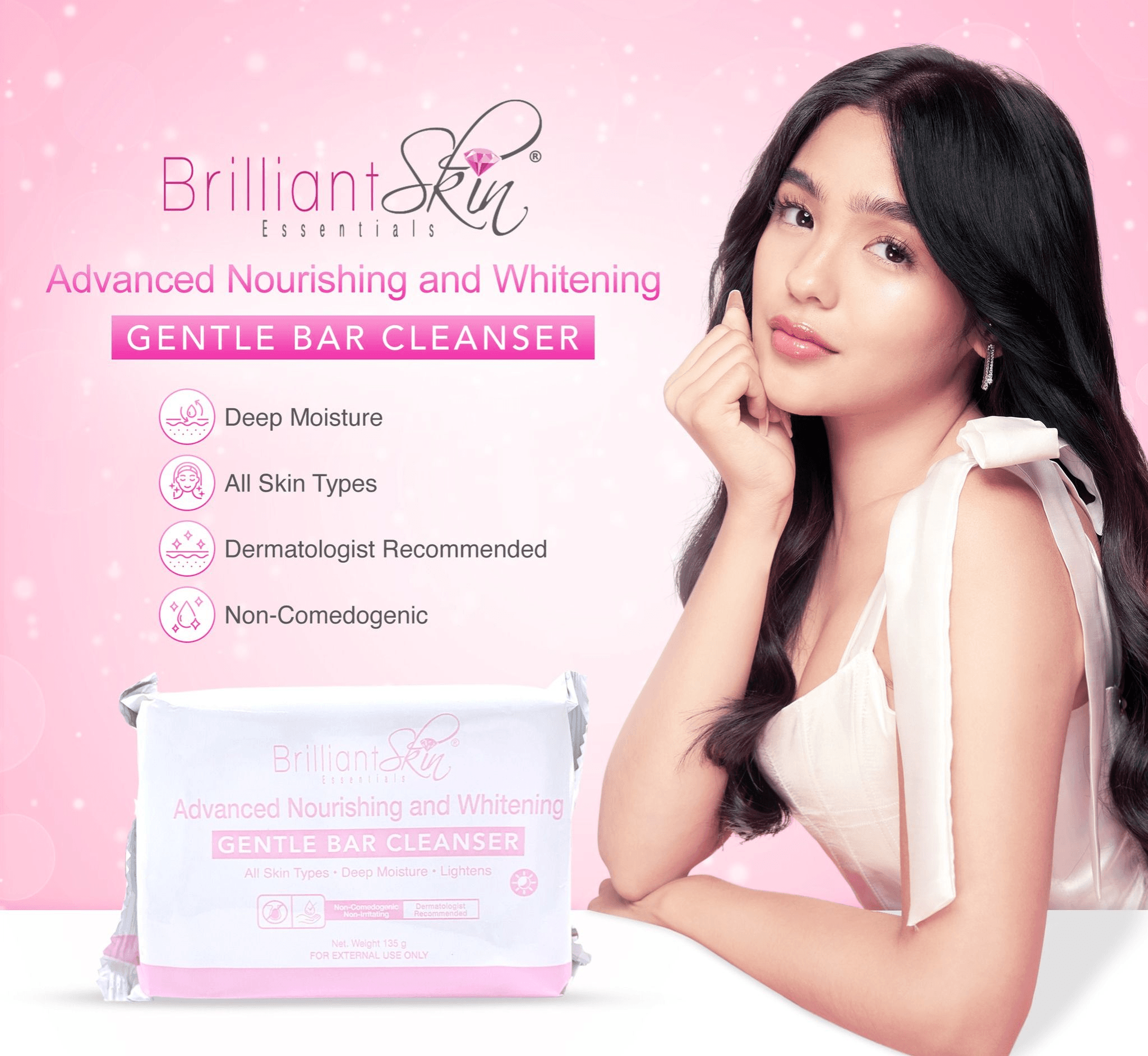 Brilliant Skin Advanced Nourishing & Brightening Gentle Bar Cleanser - 135g