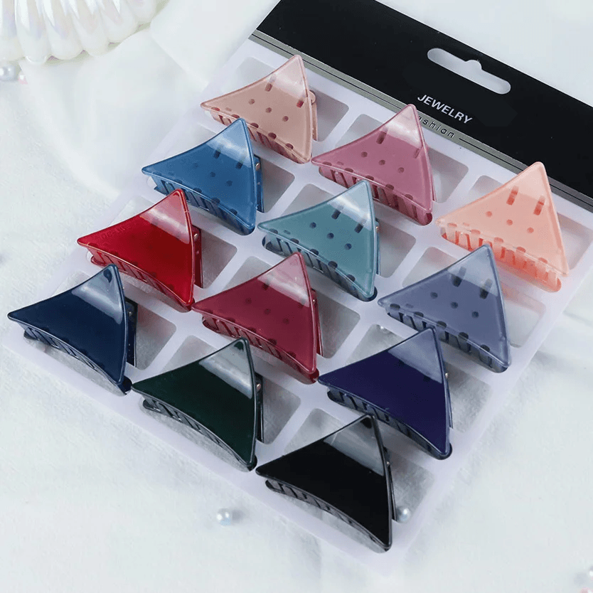 مشبك شعر بتصميم فريد - 12 قطعة (C105)