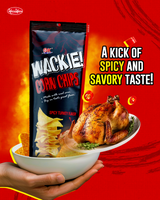 OK Wackie Corn Chips Spicy Turkey Flavor - 98g