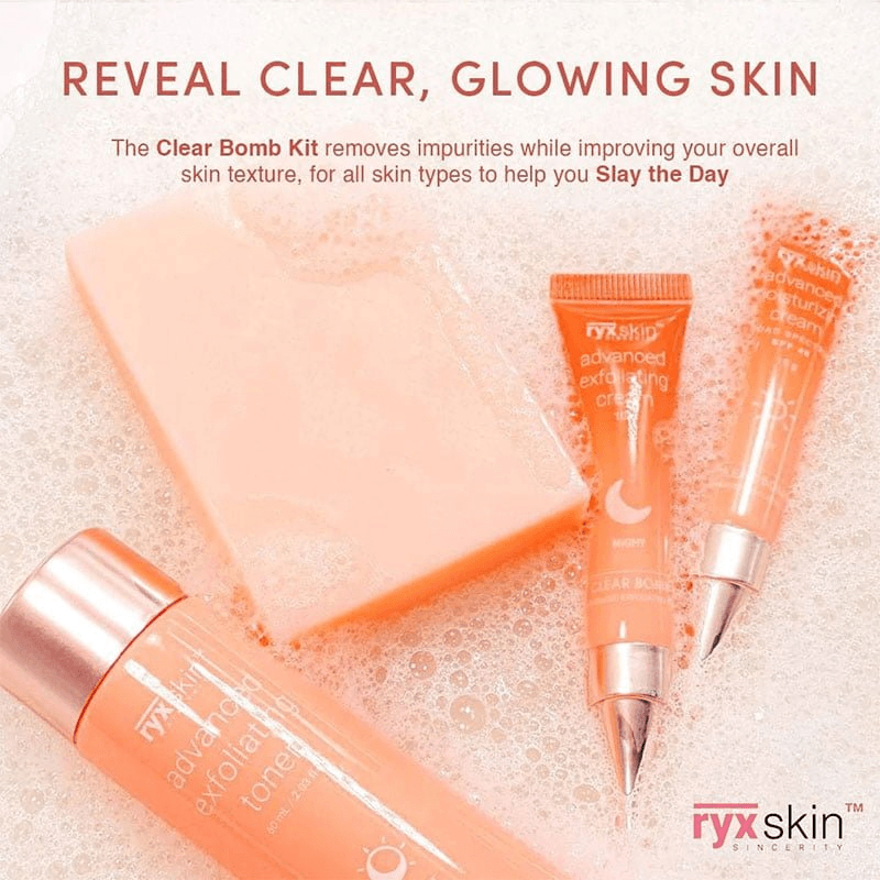 مجموعة التقشير المتقدمة Ryx Skin Clear Bomb
