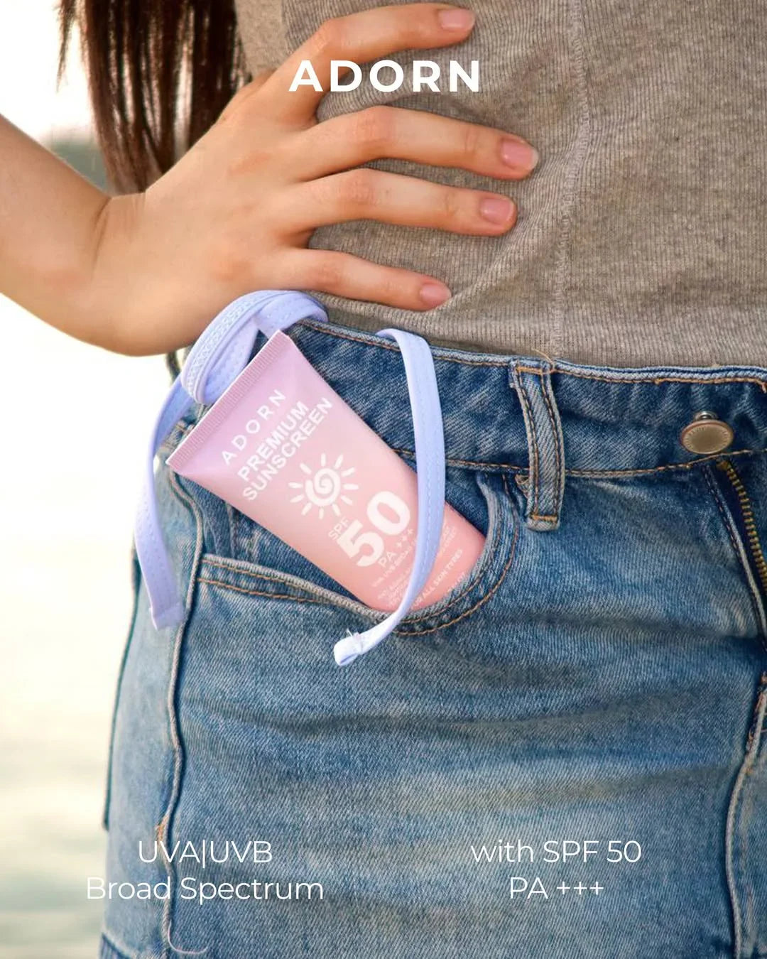 Adorn Premium Sunscreen SPF 50 PA+++ - 50g