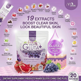 Manee Gluta+ Camu Zinc Plus Grape Flavour - 20 Sachets × 10g