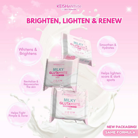 Keisha White Milky Gluta White Premium Soap X20-70g