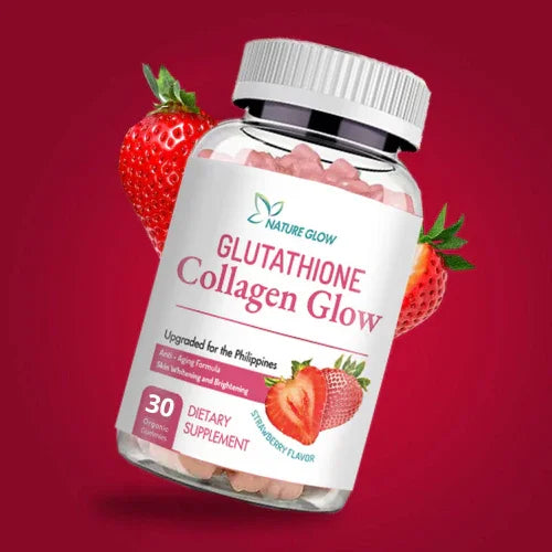 glutathione collagen glow philippines price Glutathione Collagen Glow Gummies, Collagen Gummies with Vitamin C, E,  Glutathione Supplement for Women, Skin Care, Anti-Aging, Strawberry Flavor,  60 Count main image 0