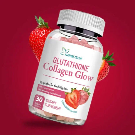 Nature Glow Glutathione Collagen Glow Strawberry - 30 Gummies
