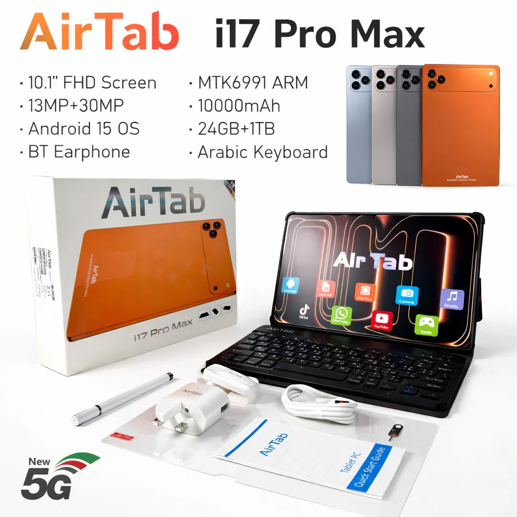 AirTab i17 Pro ماكس AirTab i17 Pro 24GB رام + 1TB روم مع 5G