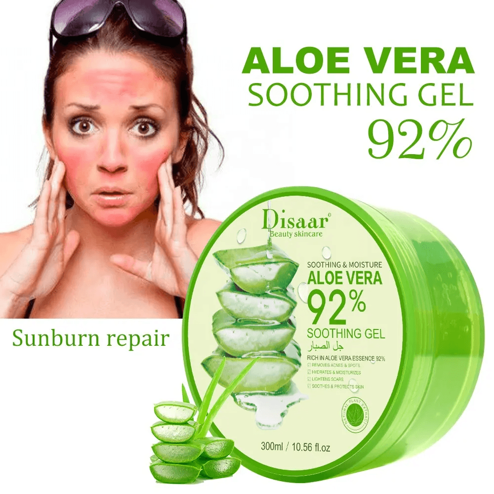 Disaar Aloe Vera Gel 92% Soothing & Moisturizing Gel - 300ml