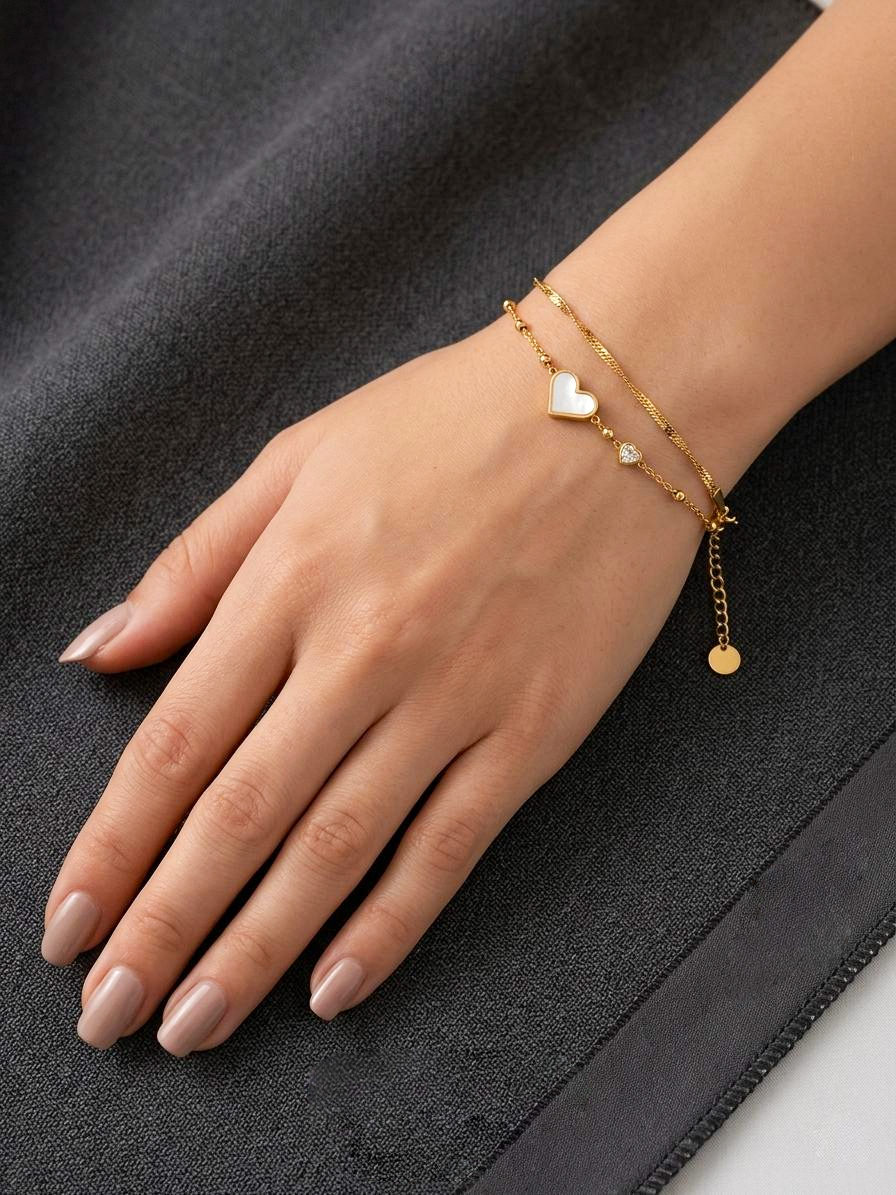 Unique Design Golden Stainless Steel Bracelet - B06