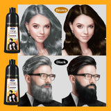 Disaar Orange Hair Color Shampoo Natural Brown - 400ml