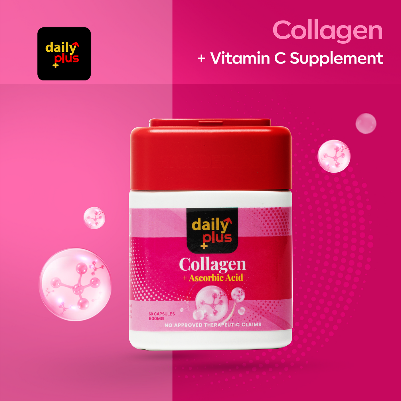 Daily Plus Collagen + Ascorbic Acid Caps - 60s