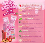 Hello Bloom Gleam Milky Strawberry Juice Drink - 10s × 18g (180g)