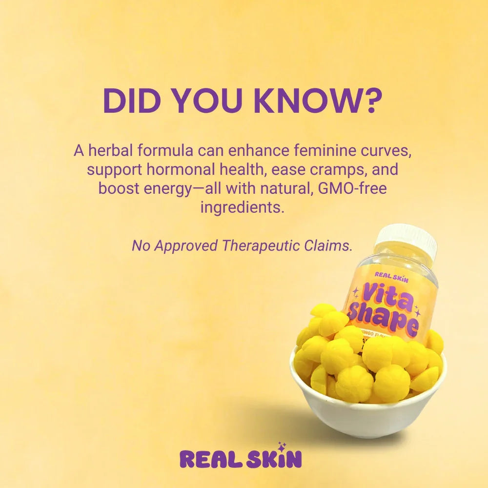 Real Skin Vita Shape Mango Flavor - 60 Gummies