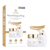 Nourishing Lifting Skincare Set Facial Massager + Cream - GJ7206
