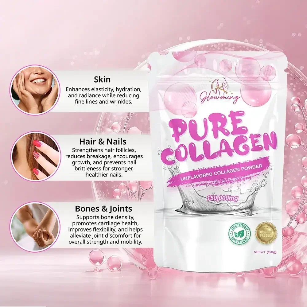 Glowming Unflavored Pure Collagen Powder - 150g
