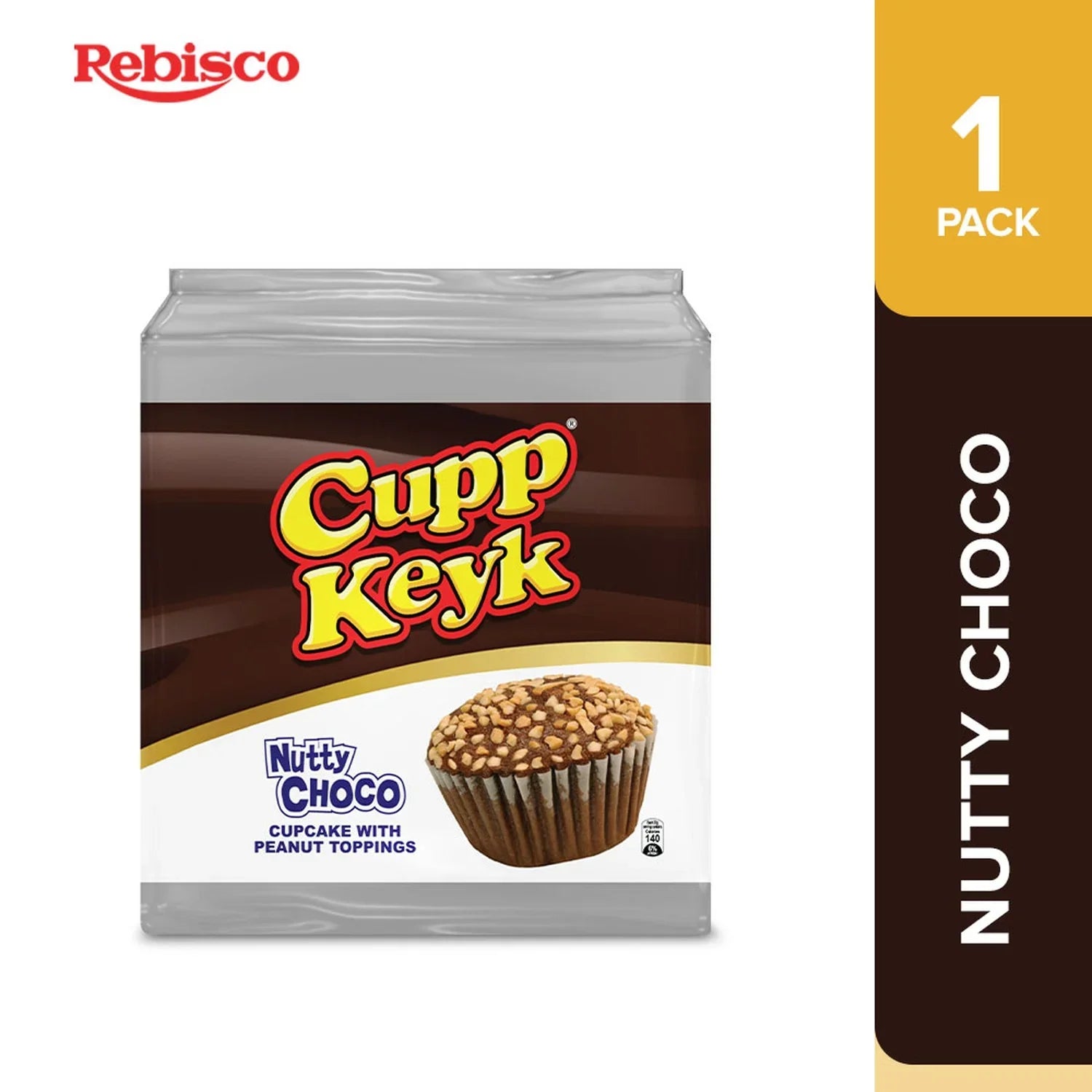 Cupp Keyk Nutty Choco Cupcake With Peanut 10x34g