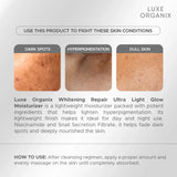 Luxe Organix Brightening Repair Ultra Light Glow Moisturizer - 80ml