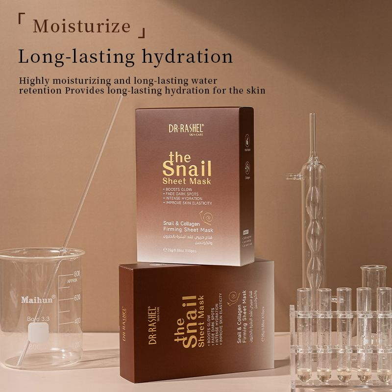 Dr.Rashel Snail & Collagen Firming Sheet Mask - 10 Pcs × 25g