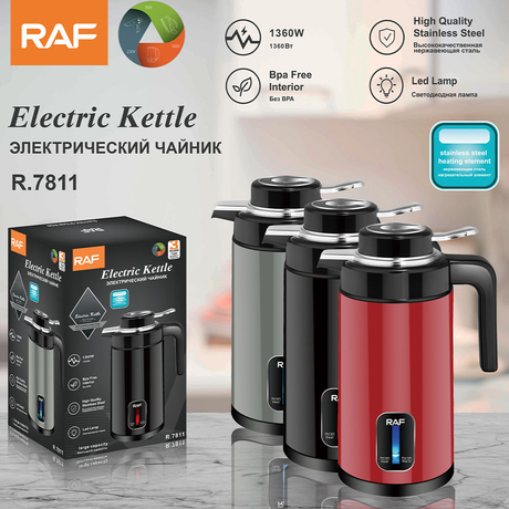 RAF Stainless Steel Electric Kettle 2L - R.7811
