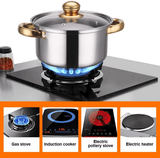 High Quality Stainless Steel Cookware Set - 12 Pcs