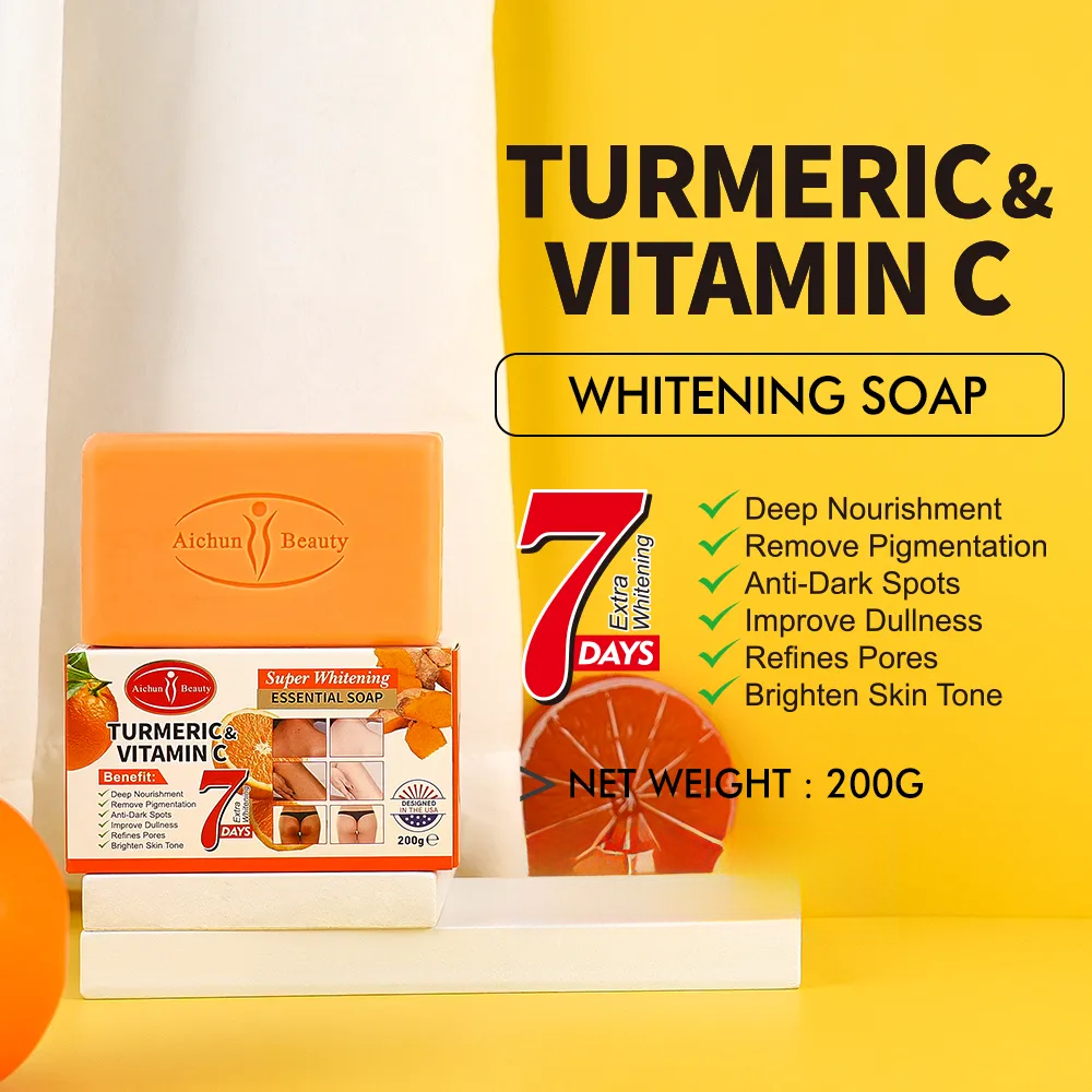 Aichun Beauty Turmeric & Vitamin C Essential Soap - 200g