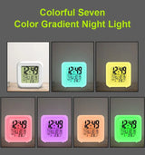 Glowing LED Color Changing Digital Alarm Clock