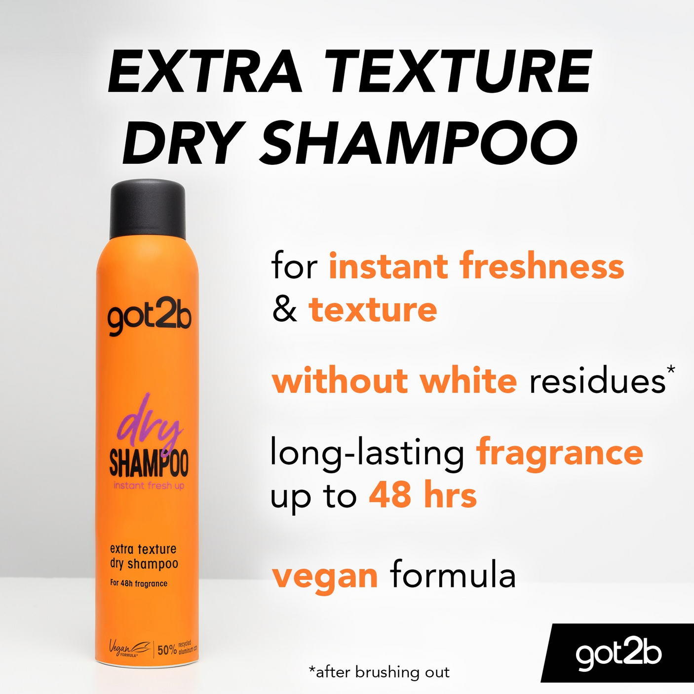 Got2b Dry Shampoo Extra Texture Grapefruit & Amber - 200ml