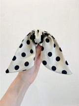 Vintage Classic Polka Dot Bow Hair Claw Clip 2pcs