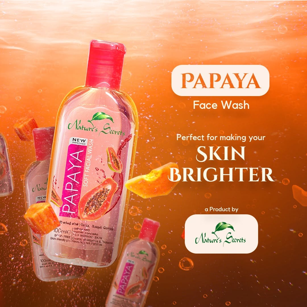 Nature's Secrets Papaya Soft Facial Wash - 100ml