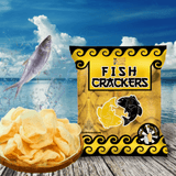 Chick Boy Fish Cracker Hot & Spicy + Salt & Vinegar - 2 × 100g (Offer)