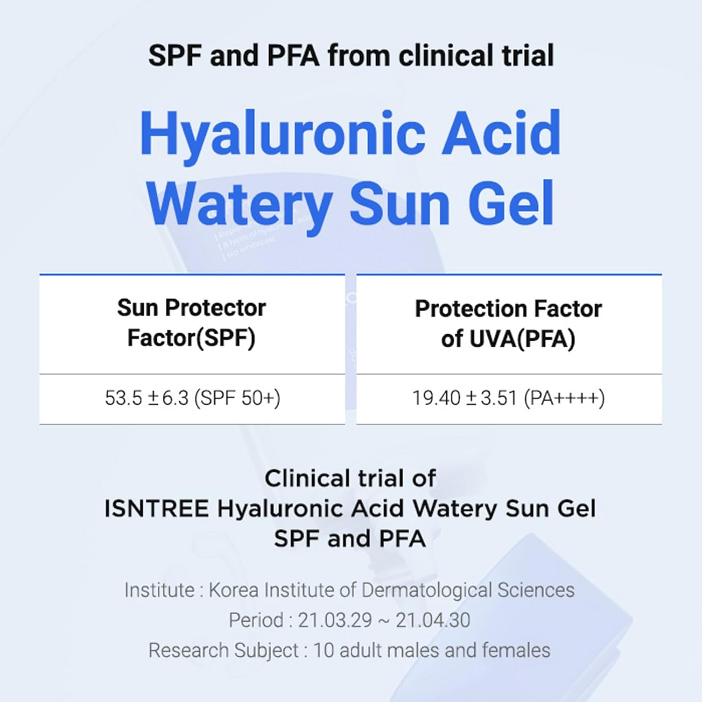 Isntree Hyaluronic Acid Watery Sun Gel SPF 50+ - 50ml