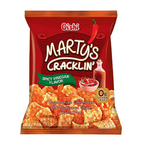Oishi Marty's Cracklin' Spicy Vinegar Flavor 90g