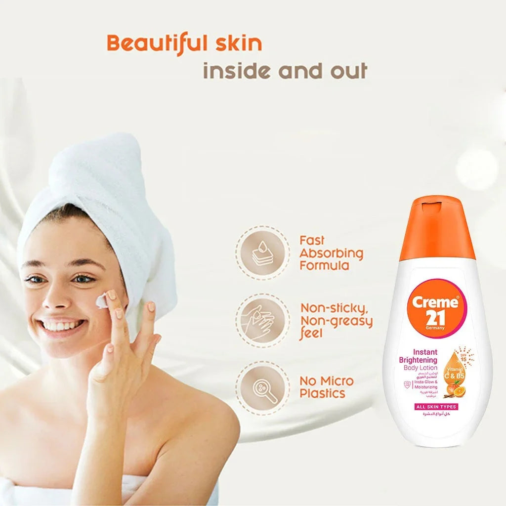 Creme 21 Germany Instant Brightening Body Lotion - 250ml