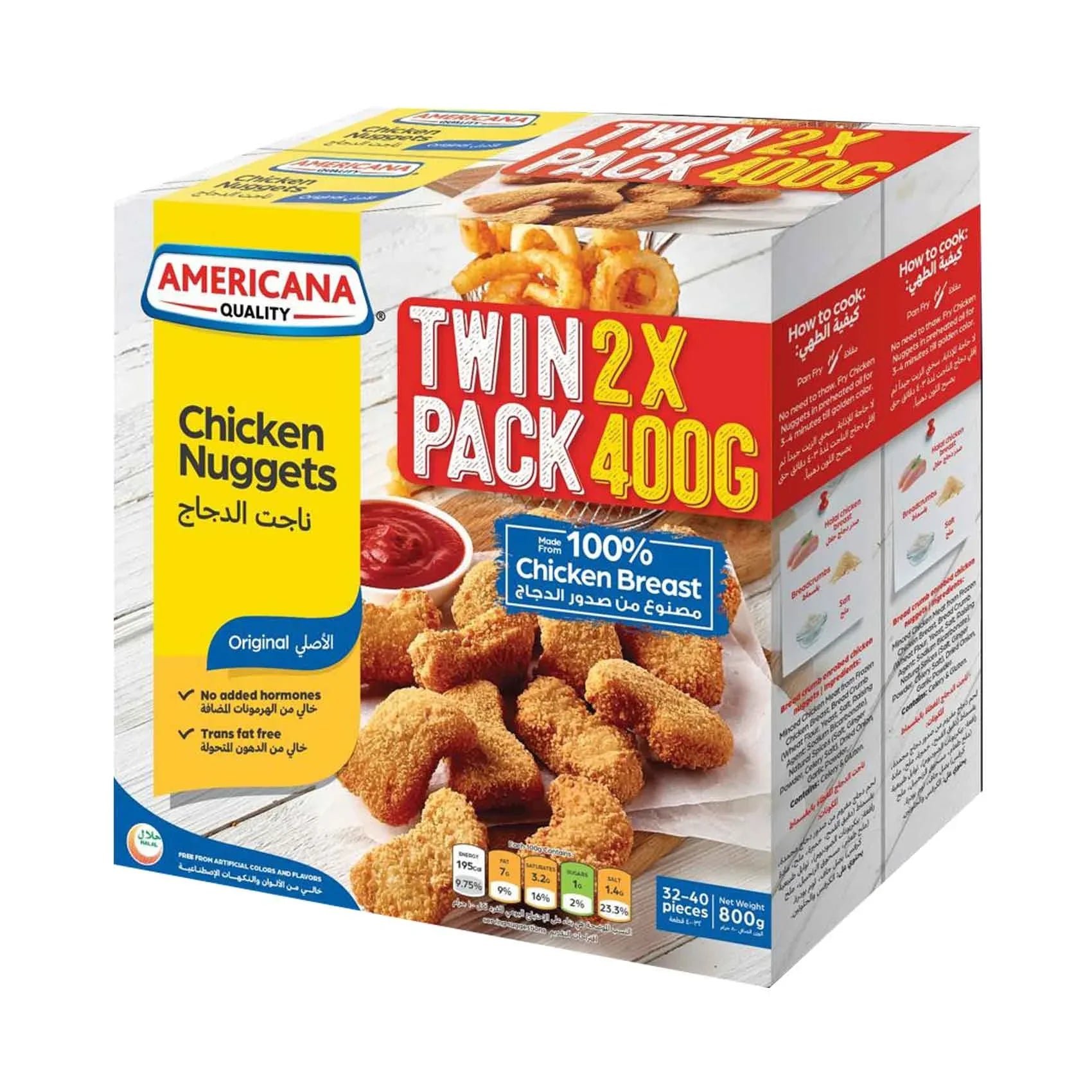 Americana Chicken Nuggets Original Twin Pack - 2 × 400g (Frozen)