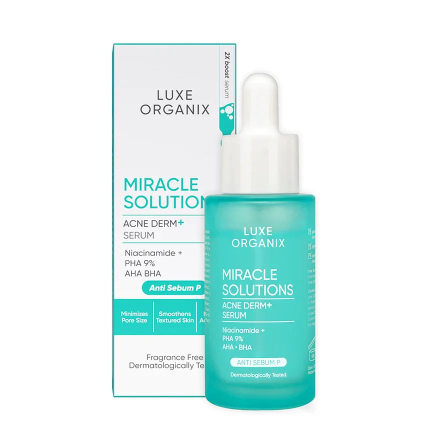 Luxe Organix Miracle Solution Acne Derm+ Serum - 30ml