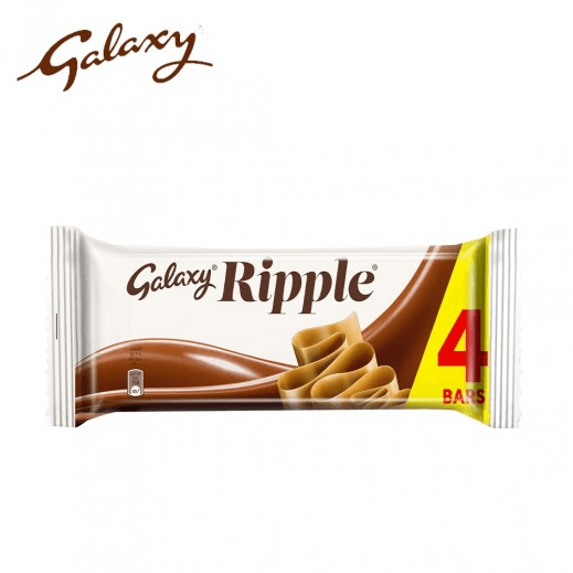 Galaxy Ripple Chocolate 4 Bars - 120g